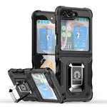Custodia per telefono antiurto antiscivolo con anello di supporto, For Samsung Galaxy Z Fold7, For Samsung Galaxy Z Flip7, For Samsung Galaxy Z Flip6