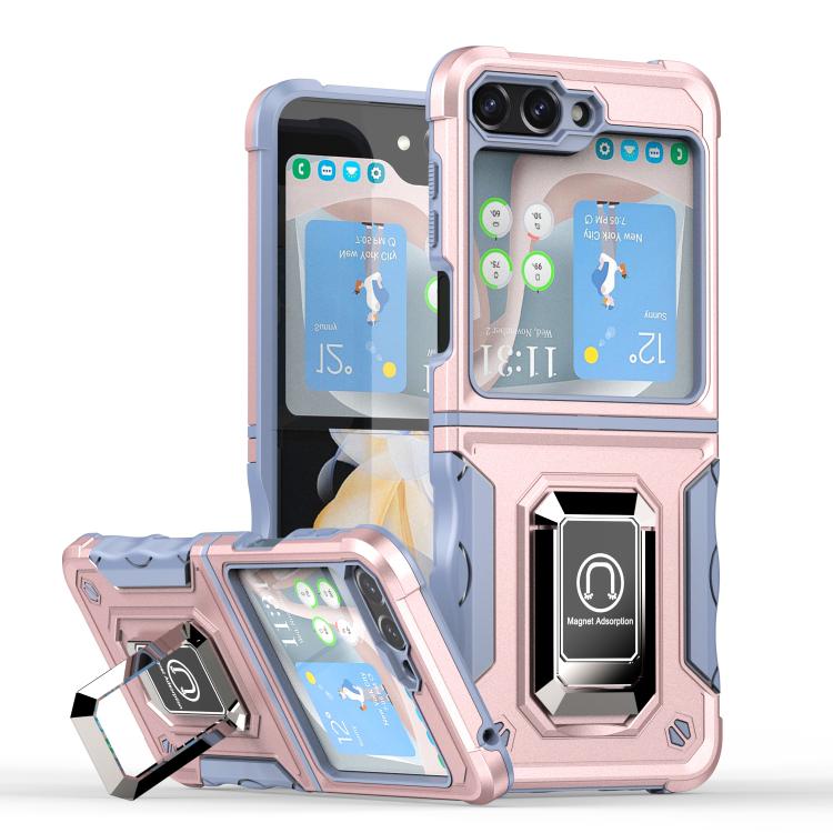 Custodia per telefono antiurto antiscivolo con anello di supporto, For Samsung Galaxy Z Fold7, For Samsung Galaxy Z Flip7, For Samsung Galaxy Z Flip6