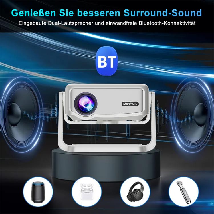 Videoproiettore smart Cheerlux C6C 1280x720P Bluetooth 5.1