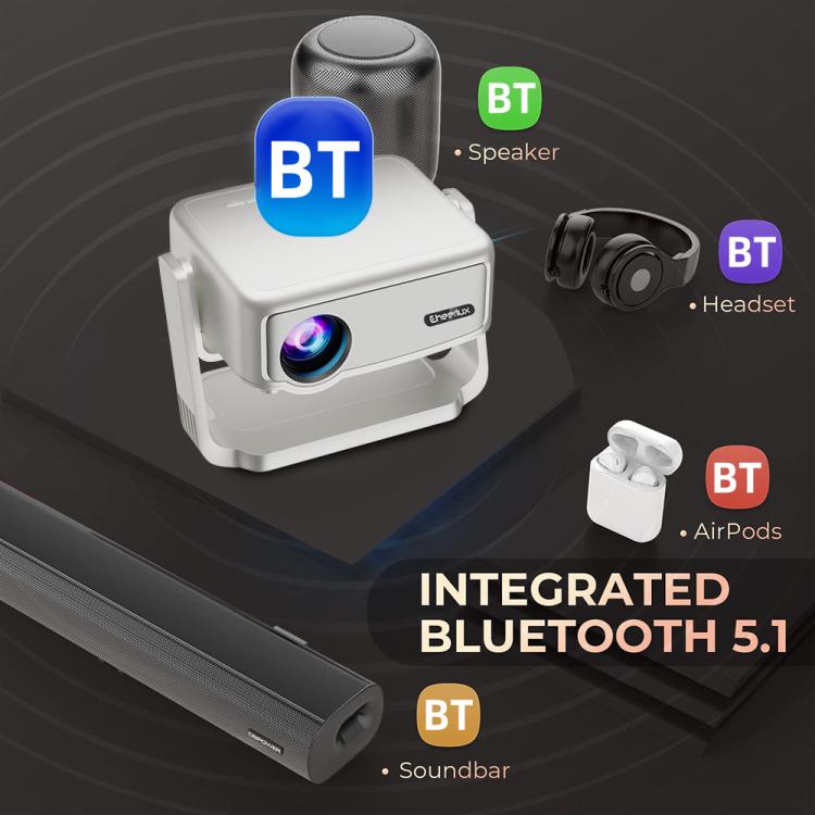 Videoproiettore smart Cheerlux C6C 1280x720P Bluetooth 5.1