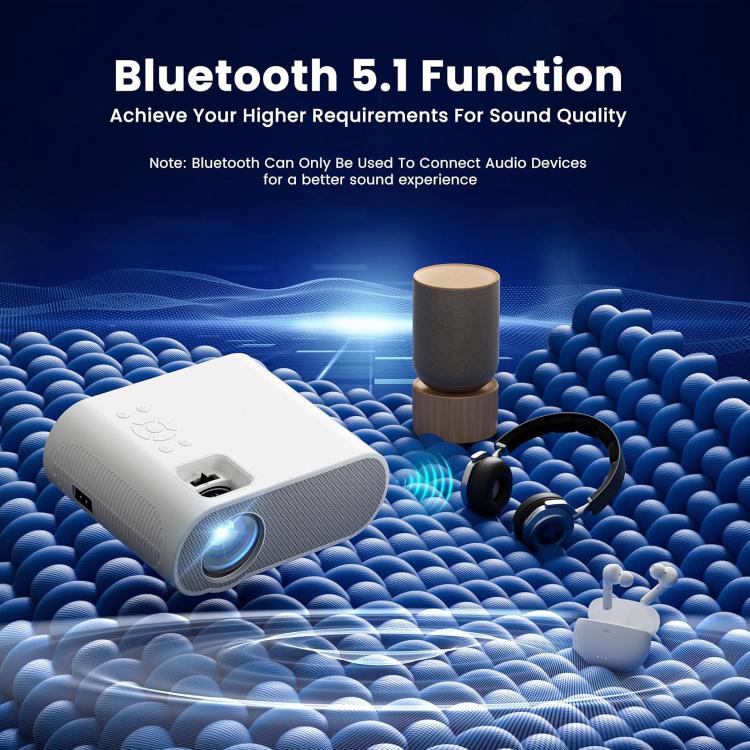 Proiettore intelligente Cheerlux C10 con dongle Google TV versione 2K, risoluzione 1920x1080P e compatibilità 300ANSI., US Plug, UK Plug, AU Plug, EU Plug