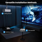 Proiettore intelligente Cheerlux C10 con dongle Google TV versione 2K, risoluzione 1920x1080P e compatibilità 300ANSI., US Plug, UK Plug, AU Plug, EU Plug