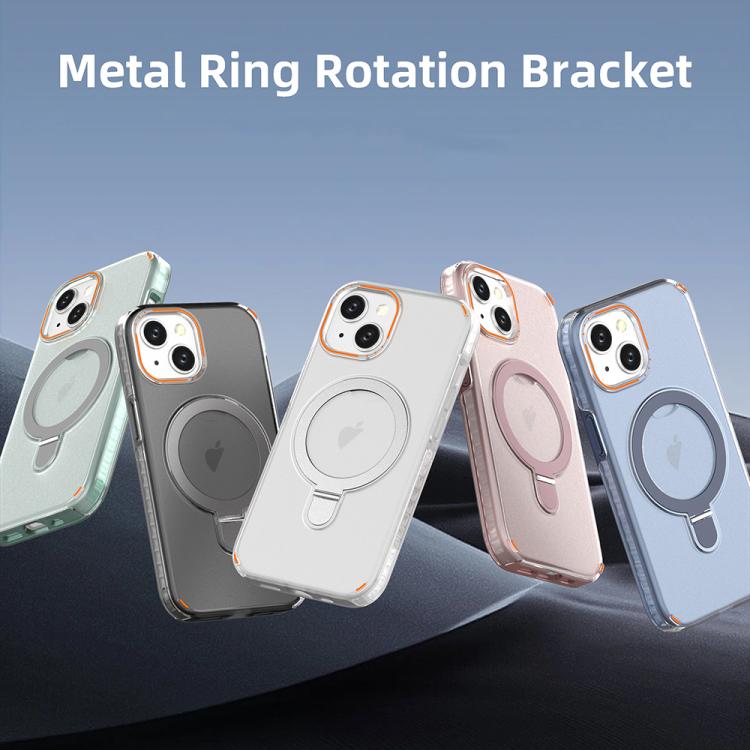 Custodia per telefono colorata 2 in 1 con anello MagSafe., For iPhone 15