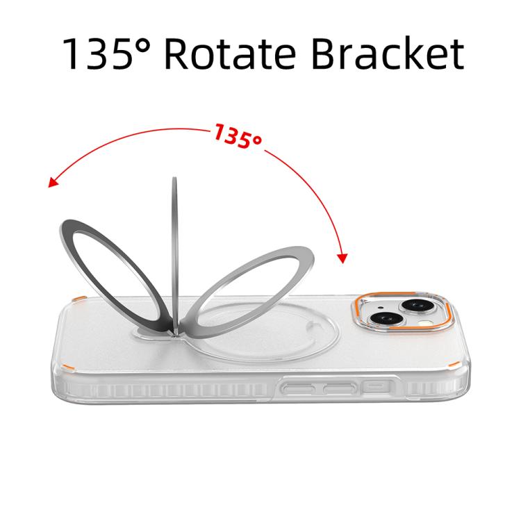 Custodia per telefono colorata 2 in 1 con anello MagSafe., For iPhone 15