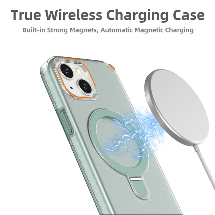 Custodia per telefono colorata 2 in 1 con anello MagSafe., For iPhone 15