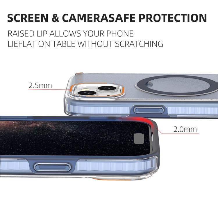 Custodia per telefono colorata 2 in 1 con anello MagSafe., For iPhone 15