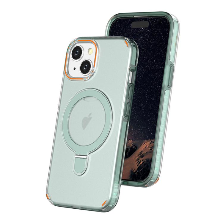 Custodia per telefono colorata 2 in 1 con anello MagSafe., For iPhone 15