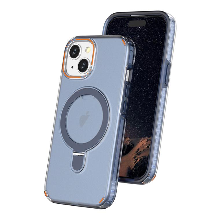 Custodia per telefono colorata 2 in 1 con anello MagSafe., For iPhone 15
