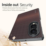 Custodia per telefono SULADA in pelle con trama intrecciata in Kevlar e chiusura magnetica., For Galaxy Z Fold8 5G, For Galaxy Z Fold8 Ultra 5G, For Galaxy Z Fold7 5G