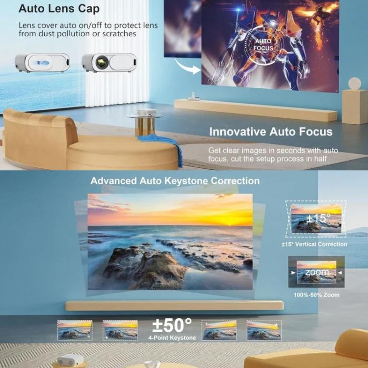 Videoproiettore Smart Cheerlux C16A Full HD 450 ANSI