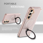 Custodia per telefono colorata 2 in 1 con anello MagSafe., For Samsung Galaxy S25+ / S24+ 5G, For Samsung Galaxy S25 Ultra 5G, For Samsung Galaxy S24 Ultra 5G