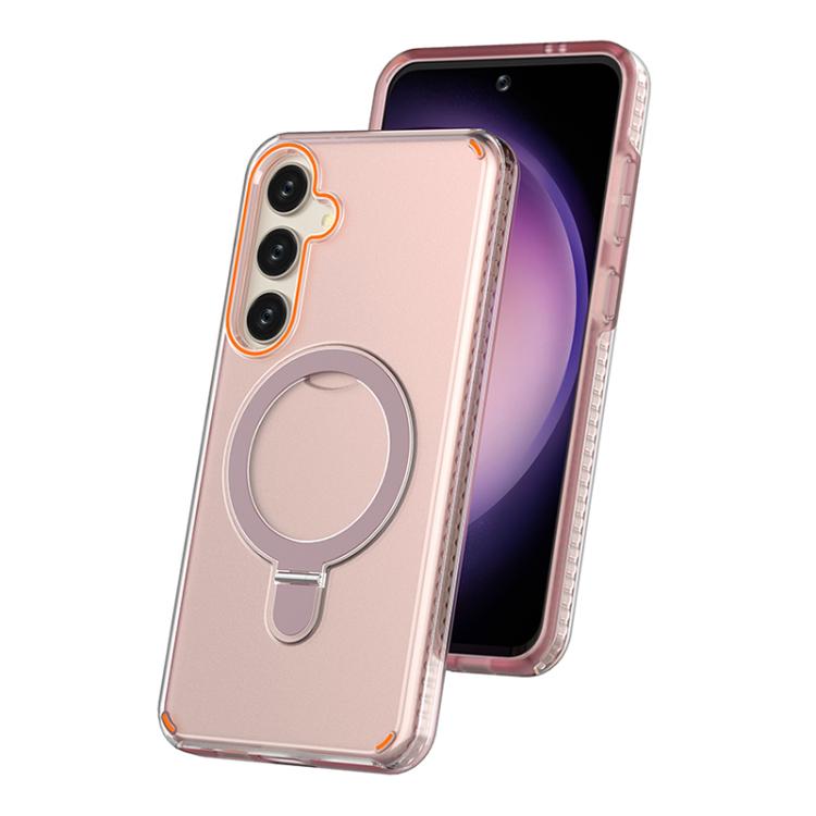 Custodia per telefono colorata 2 in 1 con anello MagSafe., For Samsung Galaxy S25+ / S24+ 5G, For Samsung Galaxy S25 Ultra 5G, For Samsung Galaxy S24 Ultra 5G