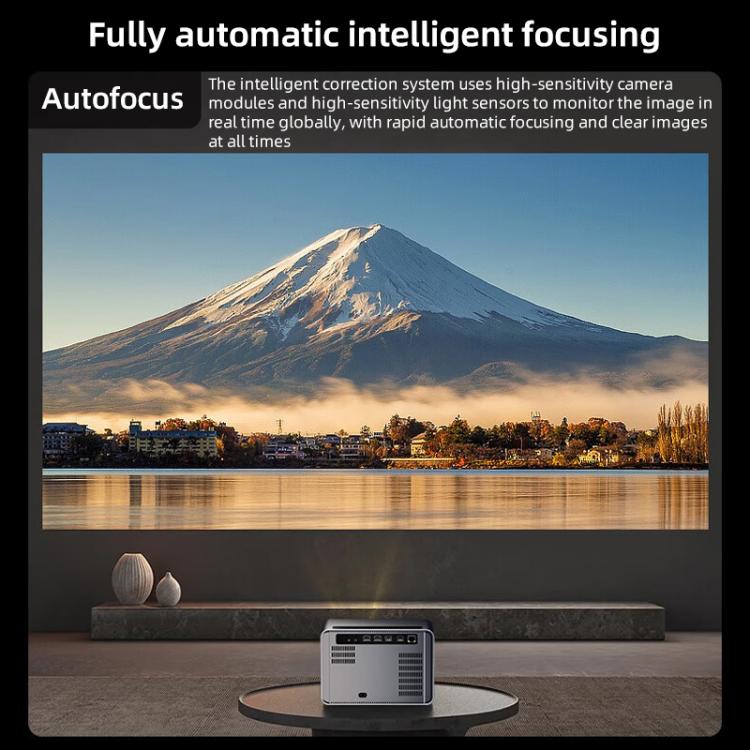 Videoproiettore smart Cheerlux C58A1 Whale OS versione 1920x1080P 650ANSI con display frontale, US Plug, UK Plug, AU Plug, EU Plug