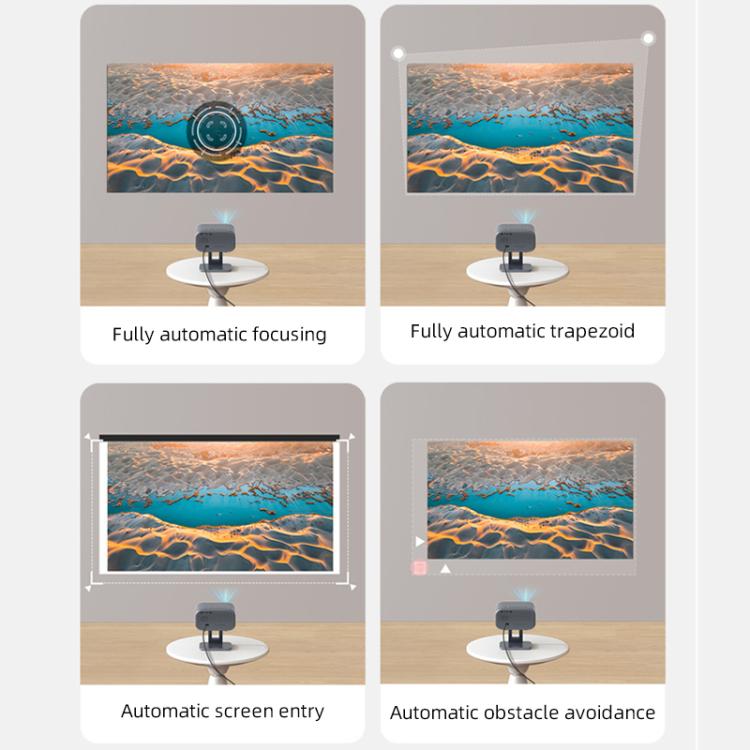 Videoproiettore intelligente Cheerlux E1C Whale OS versione 1920x1080P 250ANSI, US Plug, UK Plug, AU Plug, EU Plug