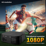 Proiettore smart Cheerlux E2C con schermo identico, risoluzione 1920x1080P e frequenza di campionamento 300ANSI., US Plug, UK Plug, AU Plug, EU Plug