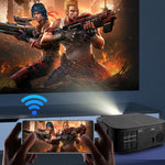 Proiettore smart Cheerlux E2C con schermo identico, risoluzione 1920x1080P e frequenza di campionamento 300ANSI., US Plug, UK Plug, AU Plug, EU Plug
