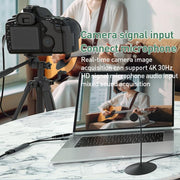 Scheda di acquisizione video HD U2 4K 30Hz da HDMI a Type-C con mixer per microfono