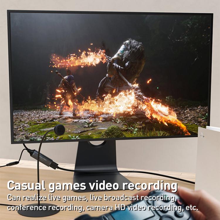 Scheda acquisizione video HDMI 4K 30Hz a Type-C con mixer microfo
