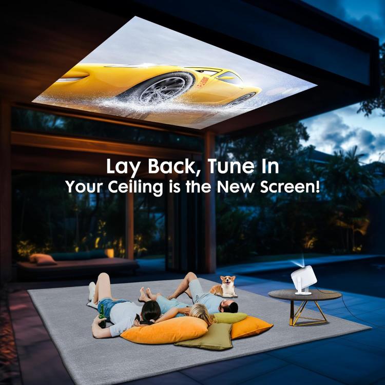 Videoproiettore intelligente Cheerlux H1 Whale OS versione 1280x720P 180ANSI, con stabilizzatore gimbal., US Plug, UK Plug, AU Plug, EU Plug