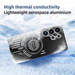 Custodia per telefono ABEEL Ice Fox Series Magsafe con dissipatore di calore., For Samsung Galaxy S26+ 5G, For Samsung Galaxy S26 Ultra 5G, For Samsung Galaxy S26 5G, For Samsung Galaxy S25 Edge 5G