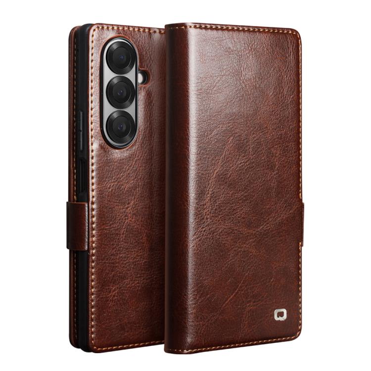 Custodia per telefono QIALINO Classic 103 con fibbia in vera pelle, For Galaxy Z Fold8 Ultra 5G, For Galaxy Z Fold8 5G, For Galaxy Z Flip8 5G, For Samsung Galaxy Z Fold7 5G, For Samsung Galaxy Z Flip7 5G