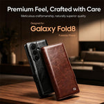 Custodia per telefono QIALINO Classic 103 con fibbia in vera pelle, For Galaxy Z Fold8 Ultra 5G, For Galaxy Z Fold8 5G, For Galaxy Z Flip8 5G, For Samsung Galaxy Z Fold7 5G, For Samsung Galaxy Z Flip7 5G