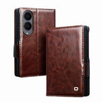 Custodia per telefono QIALINO Classic 103 con fibbia in vera pelle, For Galaxy Z Fold8 Ultra 5G, For Galaxy Z Fold8 5G, For Galaxy Z Flip8 5G, For Samsung Galaxy Z Fold7 5G, For Samsung Galaxy Z Flip7 5G