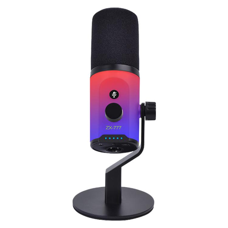 Microfono dinamico XTUGA ZX-777 XLR USB-C con luce RGB
