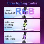 Microfono dinamico XTUGA ZX-777 XLR USB-C con luce RGB