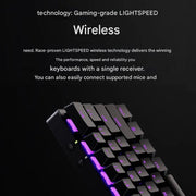 Logitech G PRO X 60 LIGHTSPEED Wireless Gaming Keyboard, GX-T Optical Switches