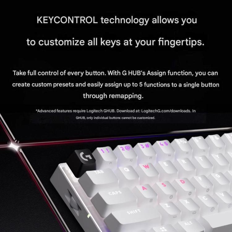 Logitech G PRO X 60 LIGHTSPEED Wireless Gaming Keyboard, GX-T Optical Switches