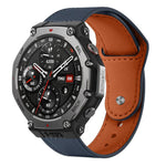 Cinturino per orologio xDfind con fibbia a rivetto in vera pelle, For Amazfit T-Rex 3