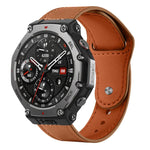 Cinturino per orologio xDfind con fibbia a rivetto in vera pelle, For Amazfit T-Rex 3