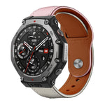 Cinturino per orologio xDfind con fibbia a rivetto in vera pelle, For Amazfit T-Rex 3