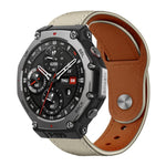 Cinturino per orologio xDfind con fibbia a rivetto in vera pelle, For Amazfit T-Rex 3