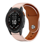 Cinturino per orologio xDfind con fibbia a rivetto in vera pelle, For Garmin Fenix 8/7X/6X/5X 26mm, For Garmin Fenix 8/7/6/5 22mm