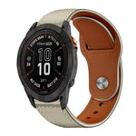 Cinturino per orologio xDfind con fibbia a rivetto in vera pelle, For Garmin Fenix 8/7X/6X/5X 26mm, For Garmin Fenix 8/7/6/5 22mm