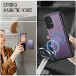 JEEHOOD J09 Portafoglio con fibbia, custodia per telefono in pelle con protezione magnetica MagSafe e RFID., For Samsung Galaxy A13 4G / 5G / A04s, For Samsung Galaxy A53 5G, For Samsung Galaxy A33 5G, For Samsung Galaxy A52 4G / 5G / A52s 5G