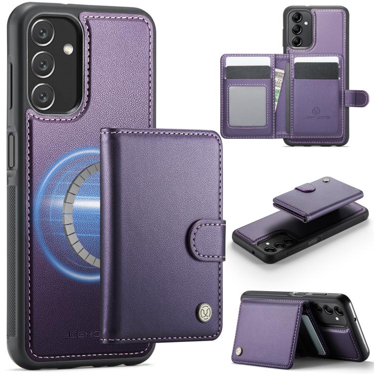 JEEHOOD J09 Portafoglio con fibbia, custodia per telefono in pelle con protezione magnetica MagSafe e RFID., For Samsung Galaxy A36 5G, For Samsung Galaxy A16 4G / 5G, For Samsung Galaxy A14 4G / 5G / M44 5G, For Samsung Galaxy A15 4G / 5G