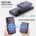 JEEHOOD J09 Portafoglio con fibbia, custodia per telefono in pelle con protezione magnetica MagSafe e RFID., For Samsung Galaxy A36 5G, For Samsung Galaxy A16 4G / 5G, For Samsung Galaxy A14 4G / 5G / M44 5G, For Samsung Galaxy A15 4G / 5G