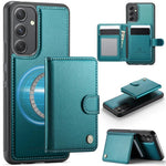JEEHOOD J09 Portafoglio con fibbia, custodia per telefono in pelle con protezione magnetica MagSafe e RFID., For Samsung Galaxy A55 5G / A35 5G, For Samsung Galaxy A25 5G, For Samsung Galaxy A34 5G, For Samsung Galaxy A54 5G