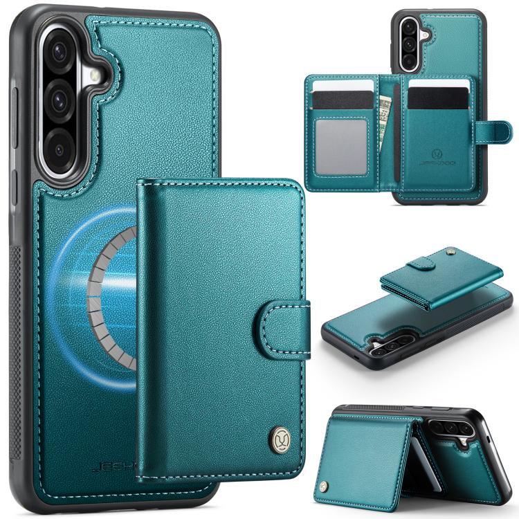 JEEHOOD J09 Portafoglio con fibbia, custodia per telefono in pelle con protezione magnetica MagSafe e RFID., For Samsung Galaxy A57 5G, For Samsung Galaxy A37 5G, For Galaxy A27 5G, For Samsung Galaxy A56 5G