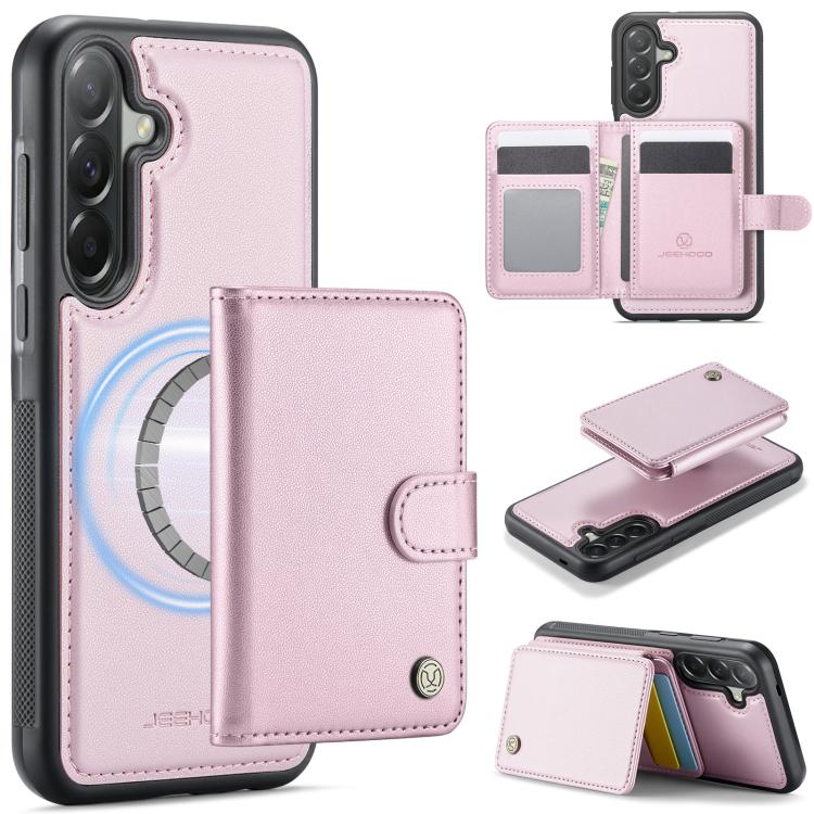 JEEHOOD J09 Portafoglio con fibbia, custodia per telefono in pelle con protezione magnetica MagSafe e RFID., For Samsung Galaxy A57 5G, For Samsung Galaxy A37 5G, For Galaxy A27 5G, For Samsung Galaxy A56 5G