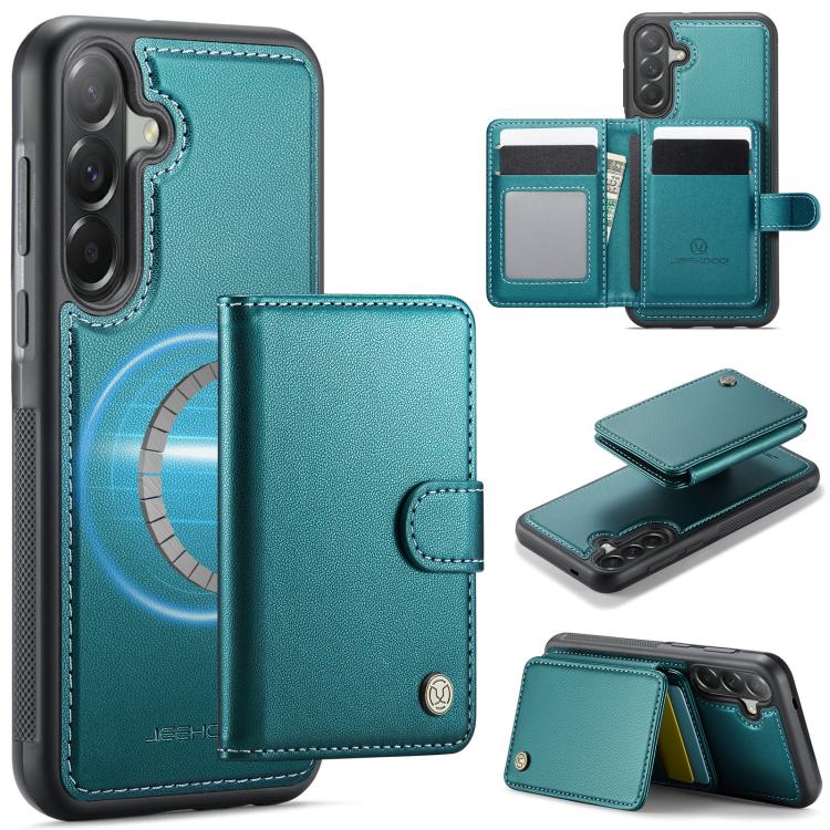 JEEHOOD J09 Portafoglio con fibbia, custodia per telefono in pelle con protezione magnetica MagSafe e RFID., For Samsung Galaxy A57 5G, For Samsung Galaxy A37 5G, For Galaxy A27 5G, For Samsung Galaxy A56 5G
