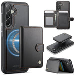 JEEHOOD J09 Portafoglio con fibbia, custodia per telefono in pelle con protezione magnetica MagSafe e RFID., For Samsung Galaxy A57 5G, For Samsung Galaxy A37 5G, For Galaxy A27 5G, For Samsung Galaxy A56 5G