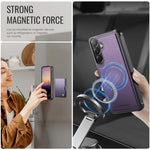 JEEHOOD J09 Portafoglio con fibbia, custodia per telefono in pelle con protezione magnetica MagSafe e RFID., For Samsung Galaxy A57 5G, For Samsung Galaxy A37 5G, For Galaxy A27 5G, For Samsung Galaxy A56 5G