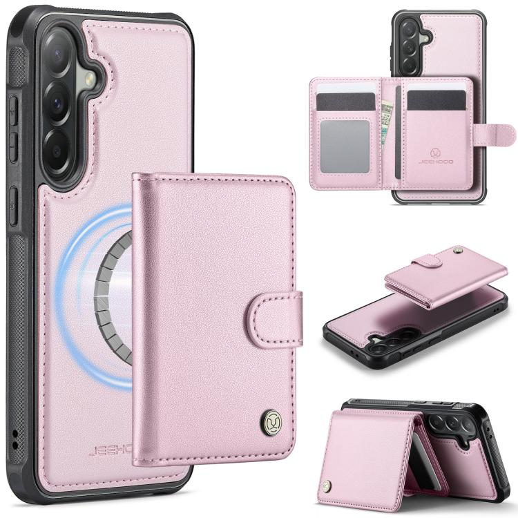 JEEHOOD J09 Portafoglio con fibbia, custodia per telefono in pelle con protezione magnetica MagSafe e RFID., For Samsung Galaxy A57 5G, For Samsung Galaxy A37 5G, For Galaxy A27 5G, For Samsung Galaxy A56 5G