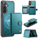 JEEHOOD J09 Portafoglio con fibbia, custodia per telefono in pelle con protezione magnetica MagSafe e RFID., For Samsung Galaxy A57 5G, For Samsung Galaxy A37 5G, For Galaxy A27 5G, For Samsung Galaxy A56 5G