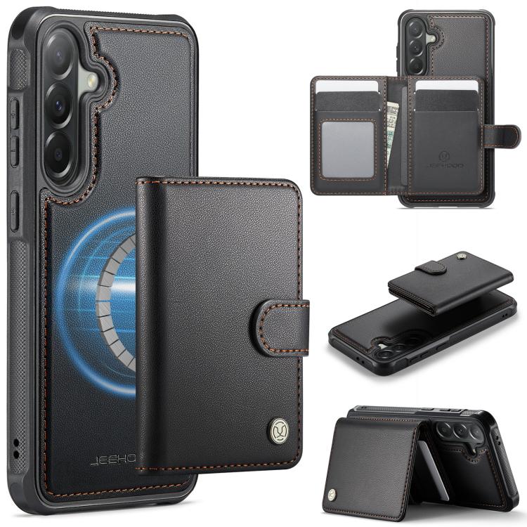 JEEHOOD J09 Portafoglio con fibbia, custodia per telefono in pelle con protezione magnetica MagSafe e RFID., For Samsung Galaxy A57 5G, For Samsung Galaxy A37 5G, For Galaxy A27 5G, For Samsung Galaxy A56 5G