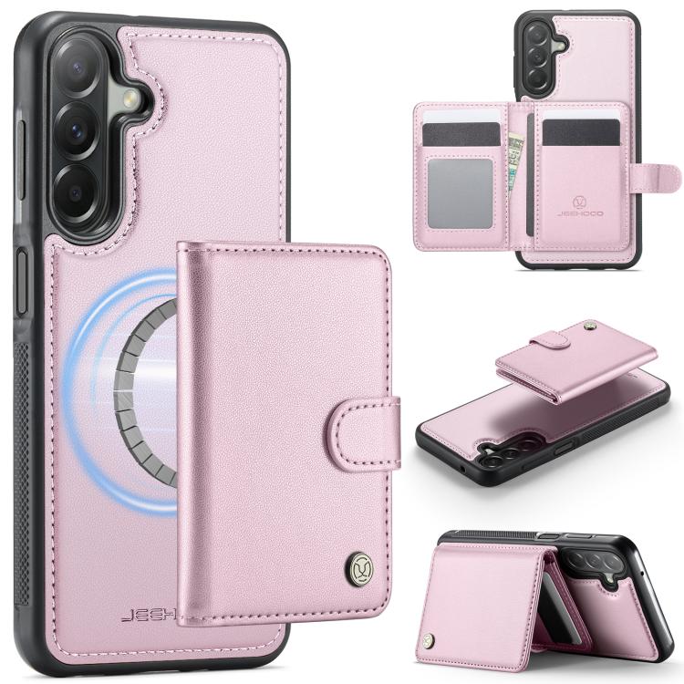JEEHOOD J09 Portafoglio con fibbia, custodia per telefono in pelle con protezione magnetica MagSafe e RFID., For Samsung Galaxy A57 5G, For Samsung Galaxy A37 5G, For Galaxy A27 5G, For Samsung Galaxy A56 5G